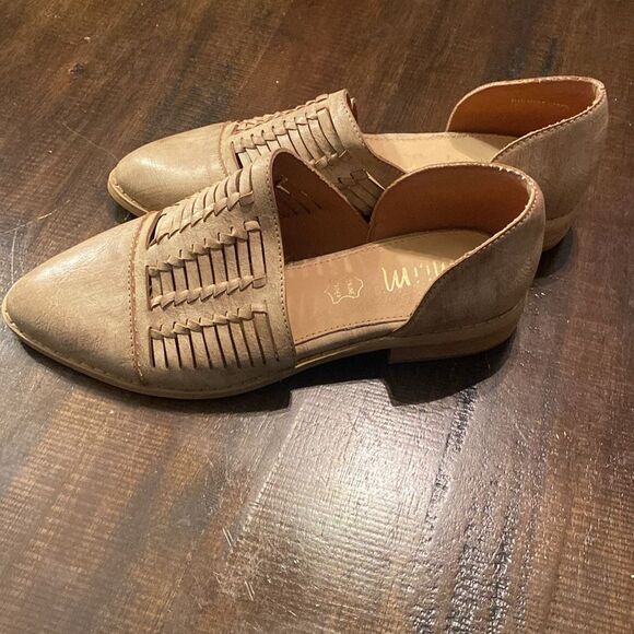Women’s Mi.iM Woven pointed flats tan size 6 - Picture 4 of 8